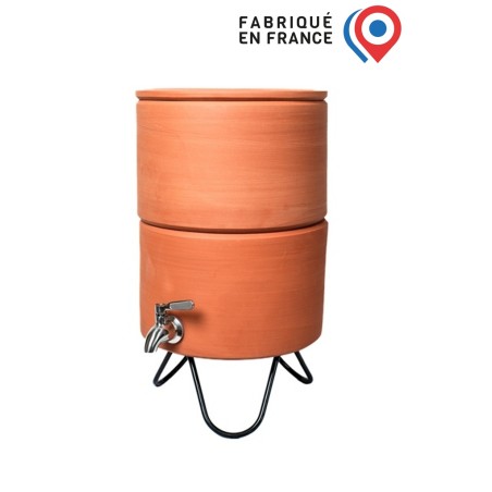 Filtre à eau avec socle PAUBRASIL 5L terre cuite brute - émaillée