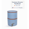 Filtre à eau sans socle PAUBRASIL 5L terre cuite émaillée bleue