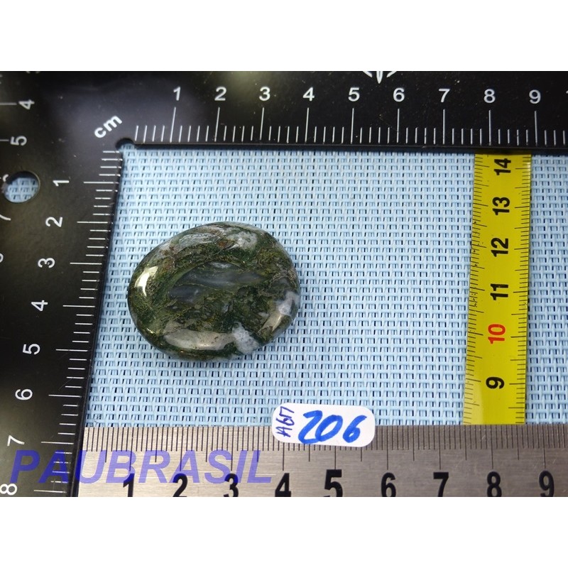 Agate Mousse en Pierre Plate 17g