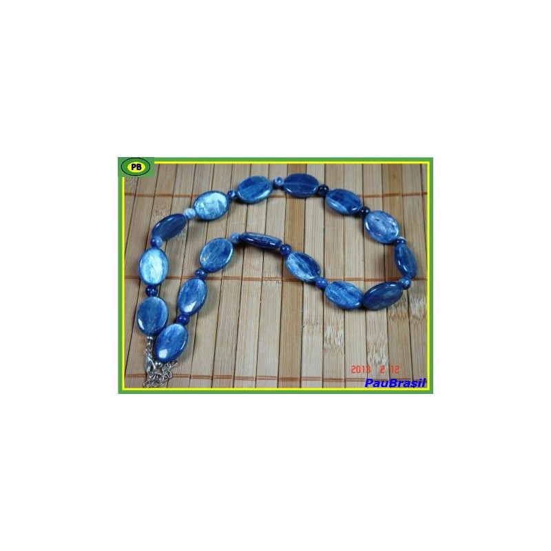 collier en Cyanite bleue de 42cm, Q extra