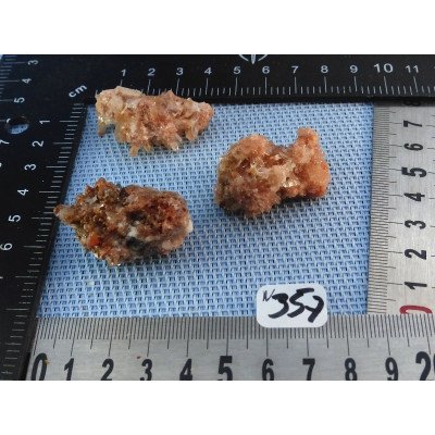 Creedite Lot de 3 Pierres Brutes 42gr50 | Minéraux Paubrasil