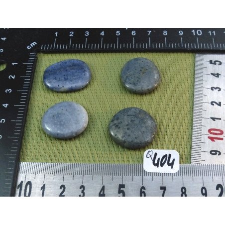 Corail Bleu Lot de 4 Pierres Plates Mini 21gr50 | Minéraux Paubrasil
