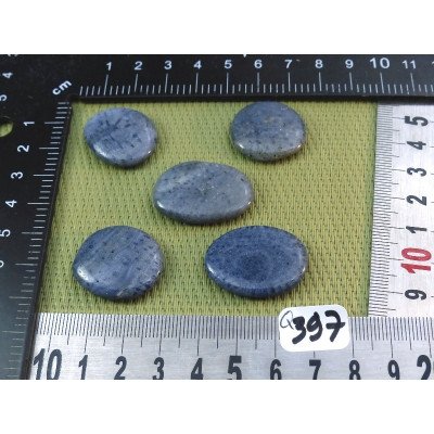 Corail Bleu lot de 5 Pierres Plates Mini 23g | Minéraux Paubrasil