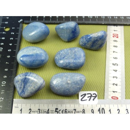 Quartz bleu - Aventurine bleue Pierre Roulée à l unité de 31 | Minéraux Paubrasil