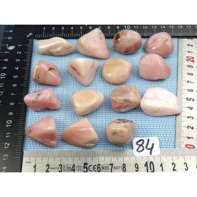 Opale Rose Q Extra Pierre Semi Roulée à l'unité de 13 à 17 g | Minéraux Paubrasil