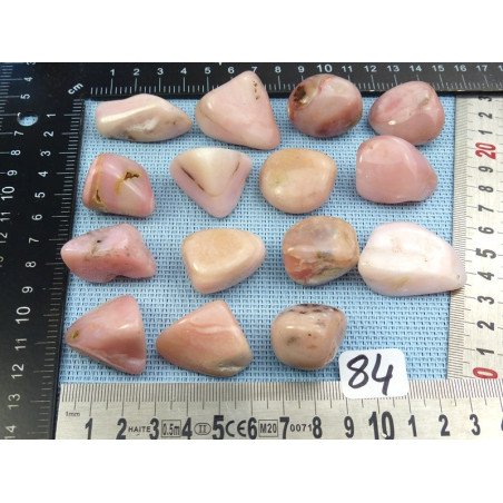 Opale Rose Q Extra Pierre Semi Roulée à l'unité de 13 à 17 g | Minéraux Paubrasil