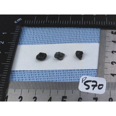 Alexandrite Lot de 3 Pierres Brutes 0gr57 | Minéraux Paubrasil