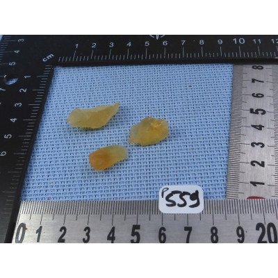 Opale de Feu Lot de 3 Pierres Brutes 5gr50 | Minéraux Paubrasil