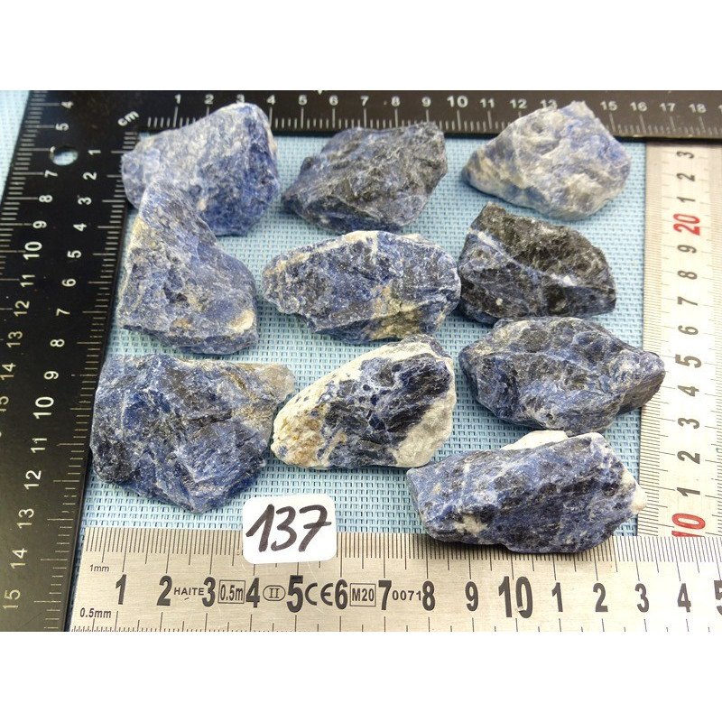 Sodalite Pierre Brute à l unité de 35 à 40 gr | Minéraux Paubrasil