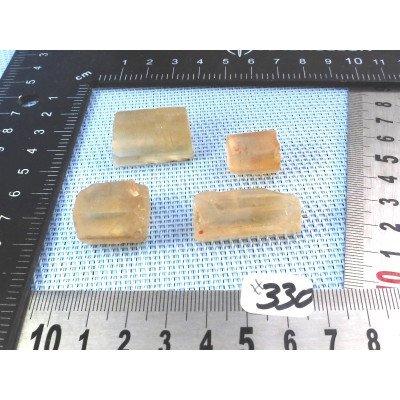 Citrine Lot de 4 Batonnets Bruts 36g | Minéraux Paubrasil