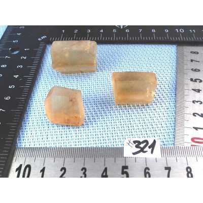 Citrine Lot de 3 Batonnets Bruts 47g | Minéraux Paubrasil