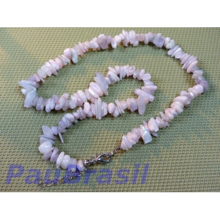  Collier baroque en Kunzite de 46 cm