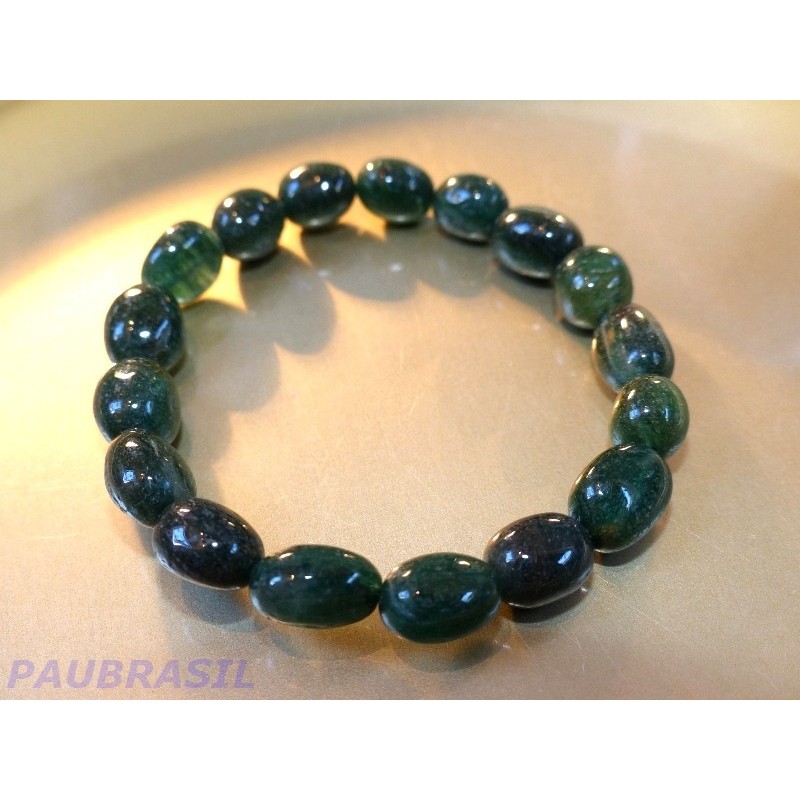 Bracelet en pierres roulées en aventurine Verte 