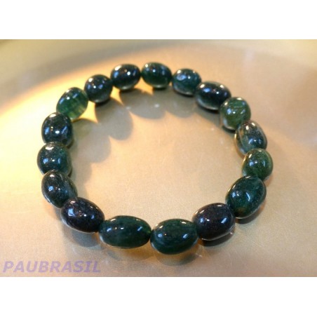 Bracelet en pierres roulées en aventurine Verte Bracelet en pierres roulées en aventurine Verte