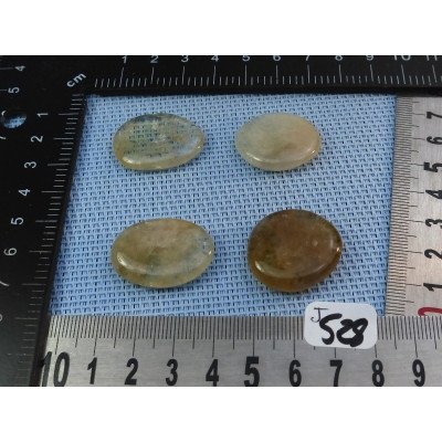 Citrine Naturelle Lot de 4 Pierres Plates Mini 23g | Minéraux Paubrasil