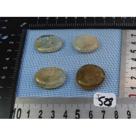 Citrine Naturelle Lot de 4 Pierres Plates Mini 23g | Minéraux Paubrasil
