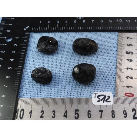 Larme d Apache Lot de 4 Pierres Brutes 31g | Minéraux Paubrasil