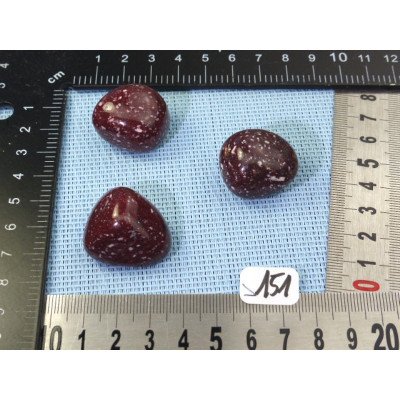 Porphyre Imperial Q Extra Lot de 3 Pierres Roulées 50g | Minéraux Paubrasil