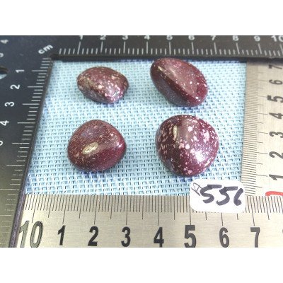 Porphyre Imperial Q Extra Lot de 4 Pierres Roulées 32g | Minéraux Paubrasil