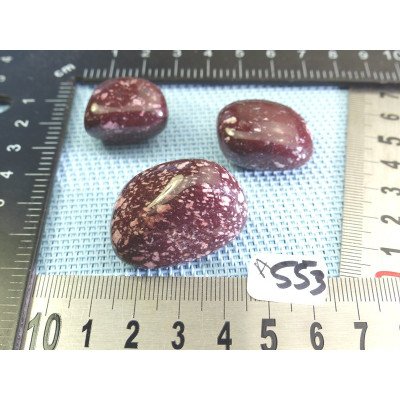 Porphyre Imperial Q Extra Lot de 3 Pierres Roulées 52g | Minéraux Paubrasil