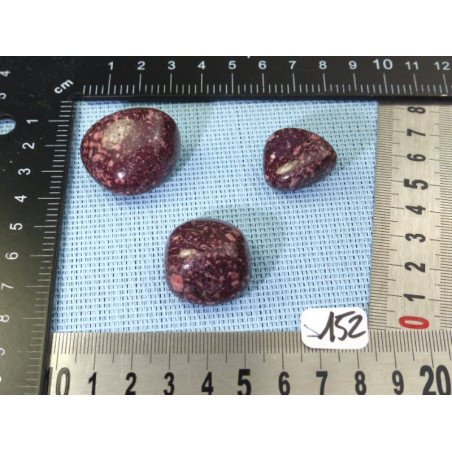 Porphyre Imperial Q Extra Lot de 3 Pierres Roulées 47g | Minéraux Paubrasil
