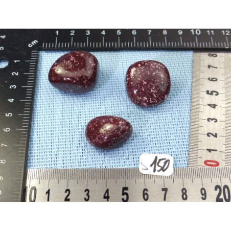 Porphyre Imperial Q Extra Lot de 3 Pierres Roulées 55g | Minéraux Paubrasil