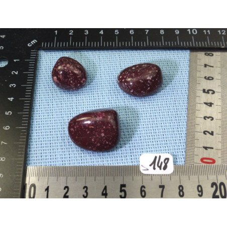 Porphyre Imperial Q Extra Lot de 3 Pierres Roulées 44g | Minéraux Paubrasil