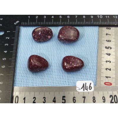 Porphyre Imperial Q Extra Lot de 4 Pierres Roulées 44g | Minéraux Paubrasil