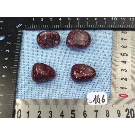 Porphyre Imperial Q Extra Lot de 4 Pierres Roulées 44g | Minéraux Paubrasil
