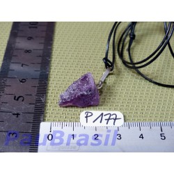 Pendentif en Fluorite ou fluorine violette brute de 6g