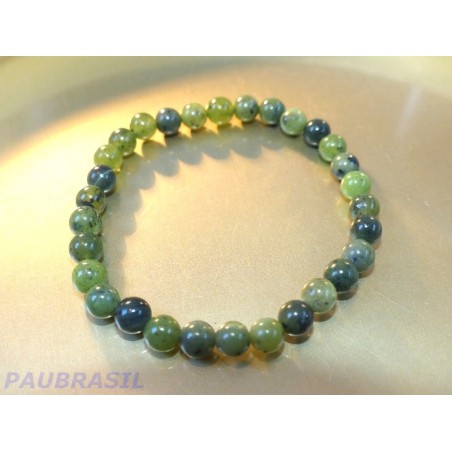 Bracelet en Jade Néphrite en perles de 8mm