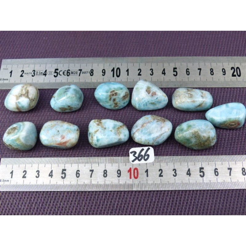 Larimar Q Extra Pierre Roulée à l'unité de 14 à 19 gr | Minéraux Paubrasil