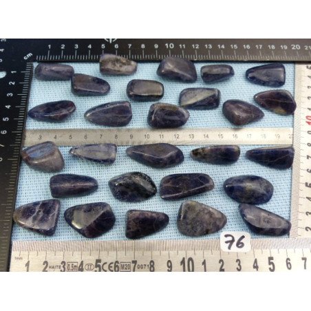 Iolite - Cordierite Q Extra Pierre Roulée à l unité de 7 à 9 | Minéraux Paubrasil