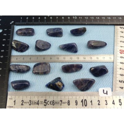 Iolite - Cordierite Q Extra Pierre Roulée à l unité de 5 à 6 | Minéraux Paubrasil