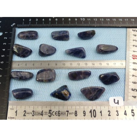 Iolite - Cordierite Q Extra Pierre Roulée à l unité de 5 à 6 | Minéraux Paubrasil