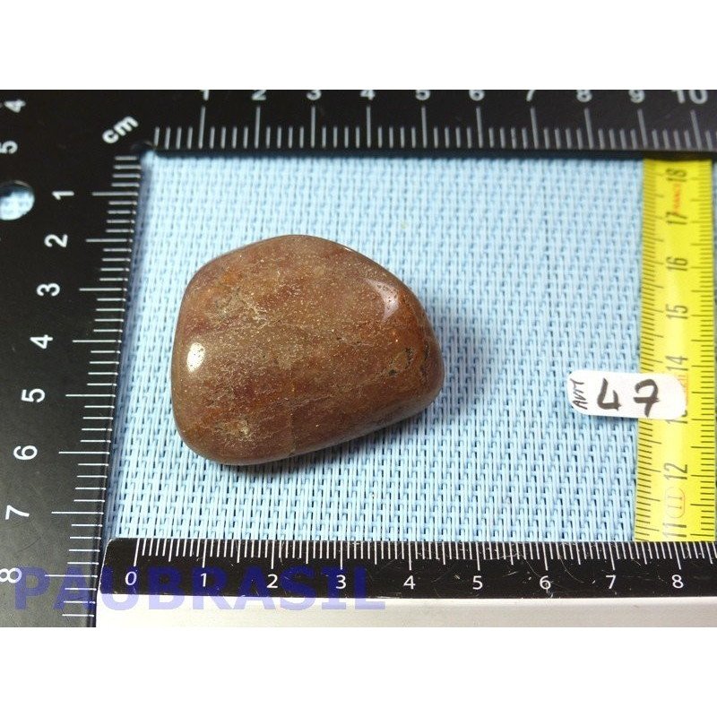 Aventurine Rouge - Quartz Fraise en galet roulé de 37g