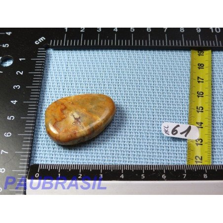 Agate Crazy Lace en pierre plate de 23gr