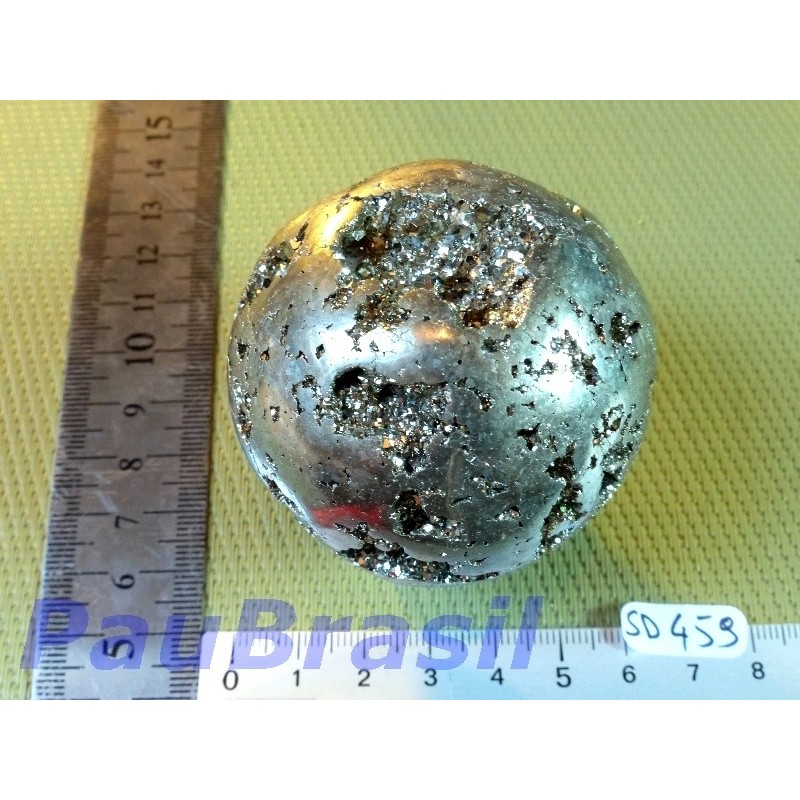 Sphère en Pyrite de 352 gr et de 57 mm de diamètre