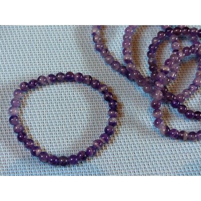 Bracelet Jaspe Dalmatien Lamparcien Q Extra en perles de 6mm