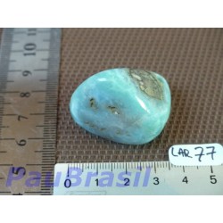 Larimar / Pectolite bleue pierre roulee percee de 32g q extra