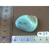 Larimar / Pectolite bleue pierre roulee percee de 32g q extra