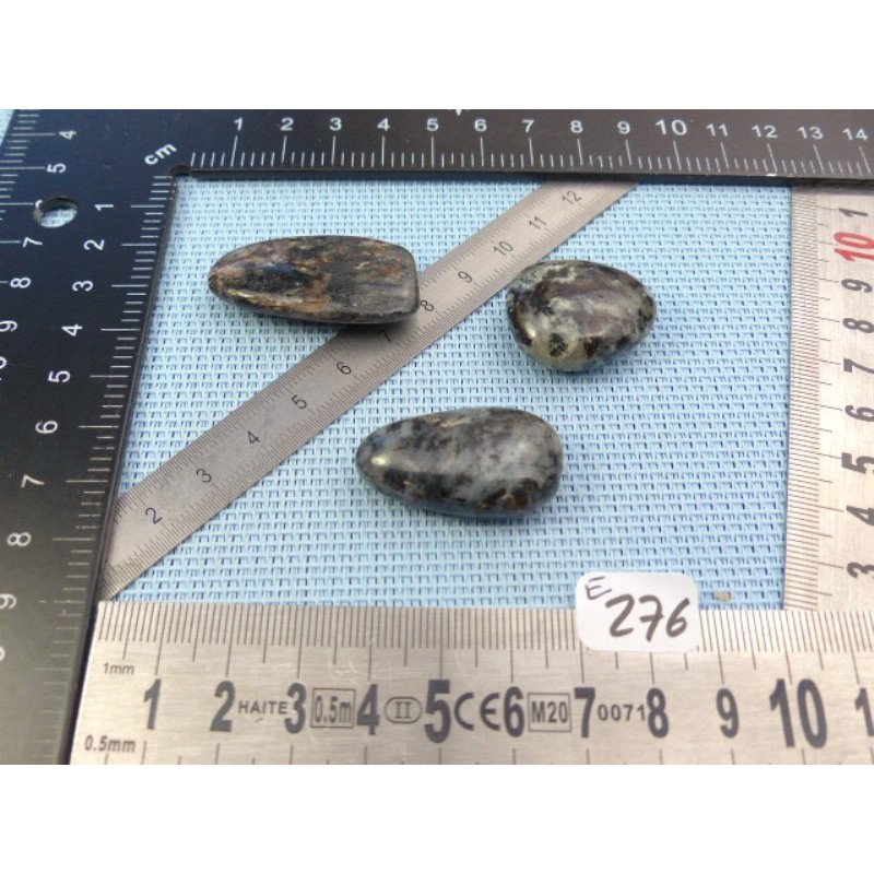 Astrophyllite véritable et rare Lot de 3 Galets Plats 32g | Minéraux Paubrasil
