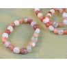 Bracelet en Pierre de lune Orthose en pierre roulee 