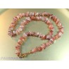 Collier baroque en Pierre de Soleil naturelle Q.Extra 40 cm environ