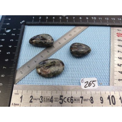 Astrophyllite véritable et rare Lot de 3 Galets Plats 29g | Minéraux Paubrasil