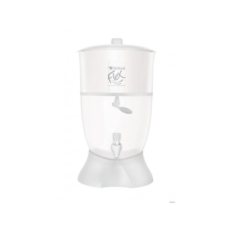 Filtre à eau Flex 6 Litres plastique BLANC (6l + 6l) Free bisphenol A,S,F