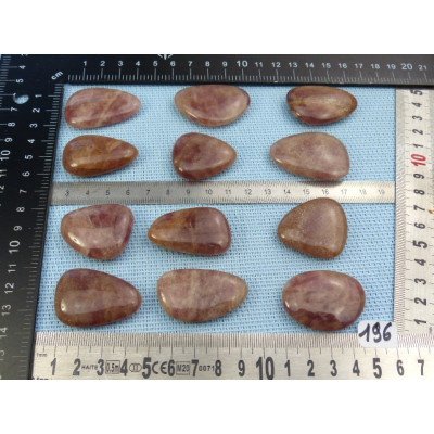 Aventurine Rouge Pierre Plate à l unité de 14 à 16 gr | Minéraux Paubrasil