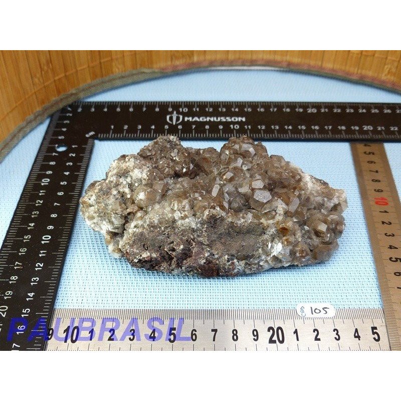 Calcite noire brute de 655gr du Mexique