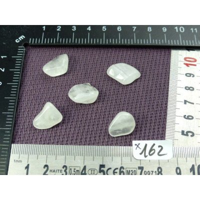 Quartz Neige Lot de 5 Pierres Roulées 11g | Minéraux Paubrasil