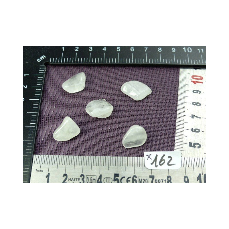 Quartz Neige Lot de 5 Pierres Roulées 11g | Minéraux Paubrasil